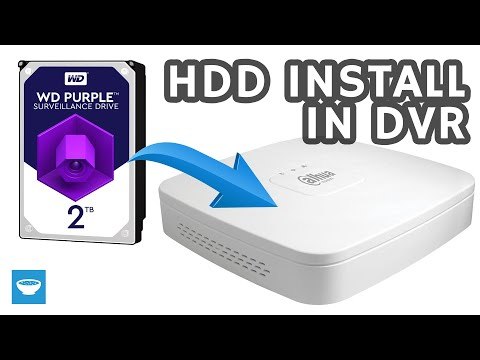 How to install hard disk into DVR (CCTV) - Dahua XVR5108C-X - WD Purple 2TB HDD