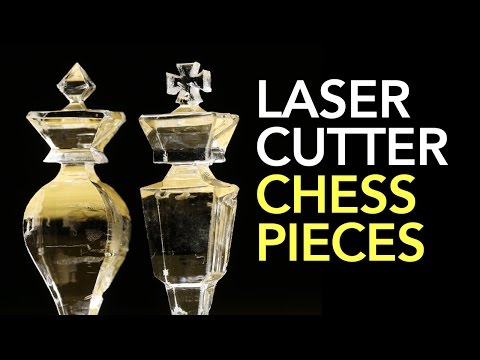 How to make 3D Miniature Chess Pieces made with a Laser Cutter