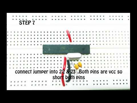 How to make Arduino on bread board in 5 min | D.I.Y