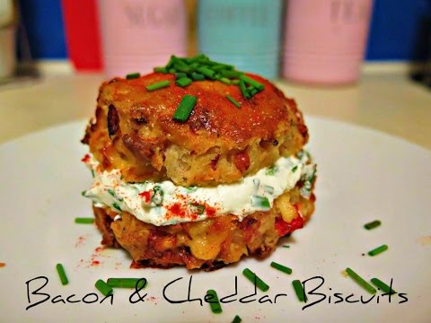 How to make Bacon &amp;amp; Cheddar Biscuits (Savoury Scones) - Stop Motion Cookery