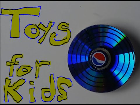 How to make CD Spinning Tops | Toys for Kids