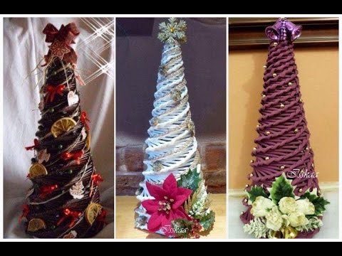 How to make Christmas tree by paper, news paper rolls, Xmas tree by paper 2017- 2018 December