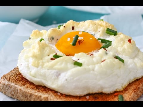 How to make Cloud Eggs (Eggs on a Cloud) | Happy Foods Tube