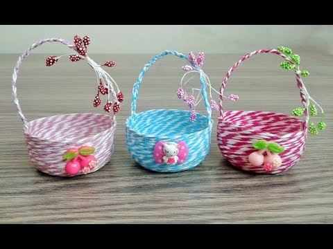 How to make Cute Baskets, DIY Small Baskets