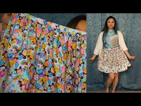 How to make DIY Elastic Gathered Skirt