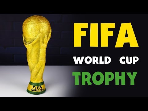 How to make FIFA WORLD Cup Trophy 2018 from cardboard DIY at HOME