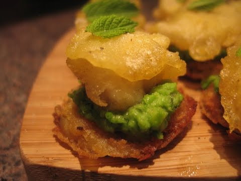 How to make Fish &amp;amp; Chips Canapes - Stop Motion Cookery