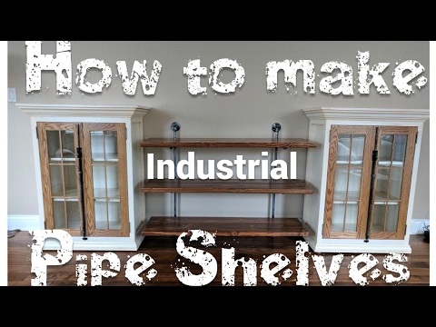 How to make Industrial Pipe Shelves | DIY Tutorial