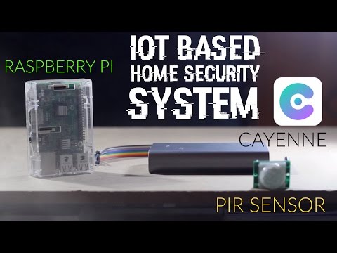 How to make IoT based HOME SECURITY SYSTEM | RASPBERRY PI + Cayenne + PIR Sensor + No Coding