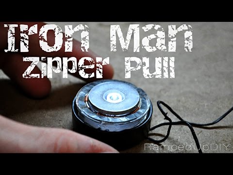 How to make Iron Man inspired Zipper Pull