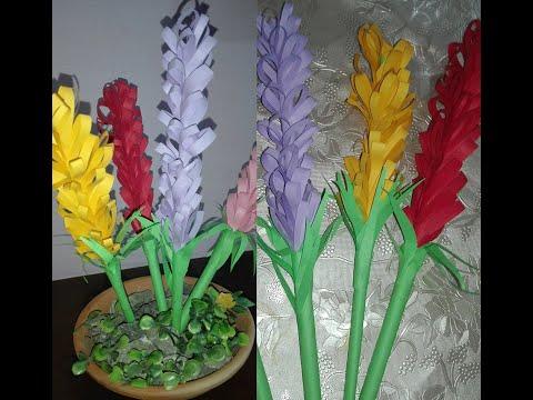 How to make Lavender flowers with paper#Paper Craft