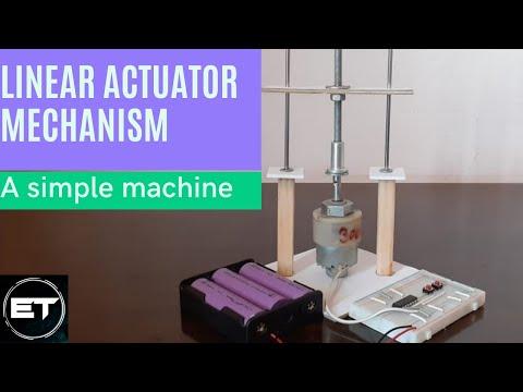 How to make Linear Actuator ||simple machine||