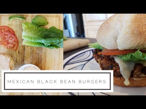 How to make Mexican Black Bean Burgers | Vegetarian Burgers