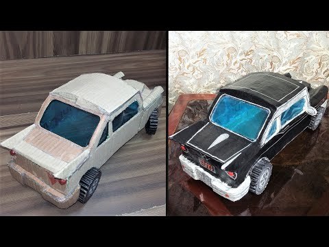 How to make Model of Car from Cardboard|New Cardboard Easy Art &amp;amp; Craft tutorial