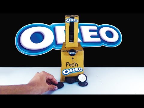 How to make OREO Vending Machine out of Cardboard DIY at HOME Easy for KIDS