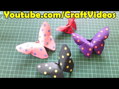 How to make Origami Butterfly easy step by step tutorial