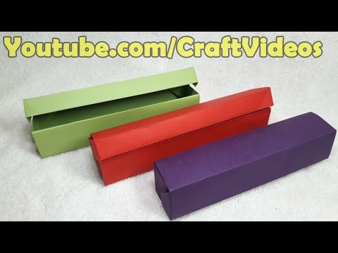 How to make Origami Pencil Box | Paper Pencil Box