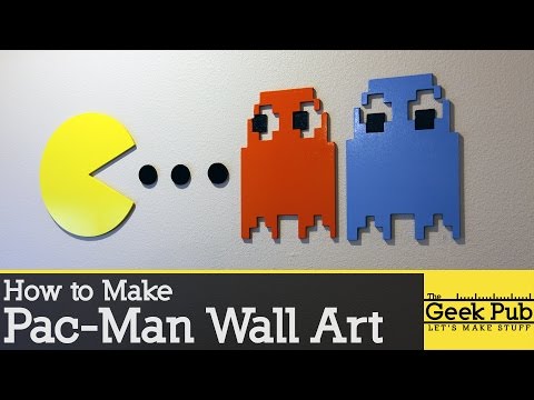 How to make Pac-Man Wall Art