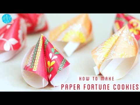 How to make Paper Fortune Cookies