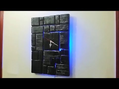 How to make Shou Sugi Ban Wooden Wall  Clock