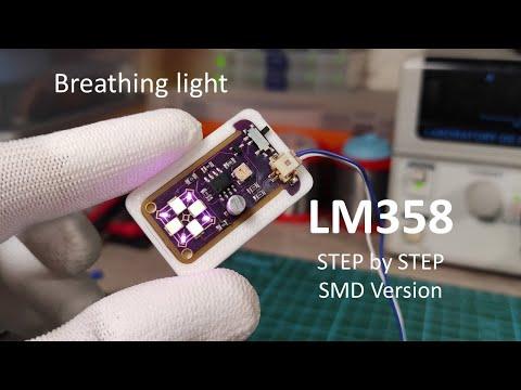 How to make Small Breathing Light Circuit (Easy DIY) | LM358