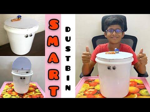 How to make Smart Dustbin using Arduino at home | DIY