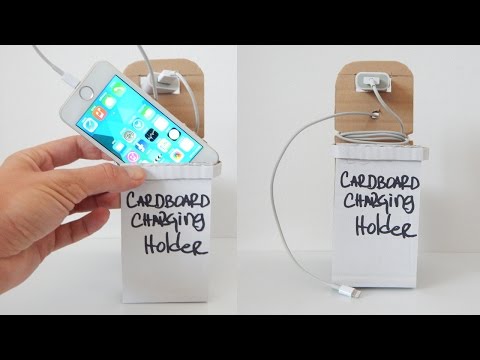 How to make Smartphone Charging Holder from Cardboard