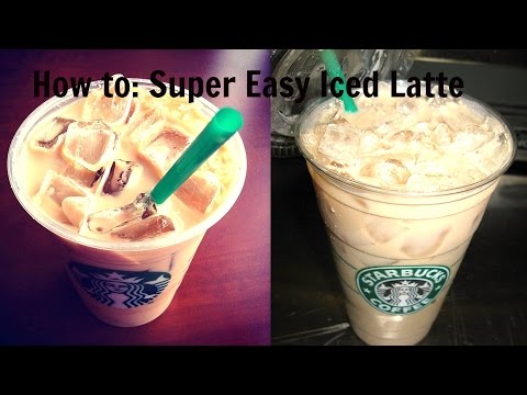 How to make Starbucks Iced Latte - 2 ingredients only!!