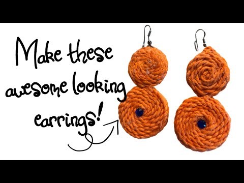 How to make Summer Yarn Earrings!