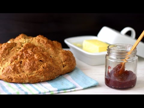 How to make Traditional Irish Brown Soda Bread Recipe | HappyFoods