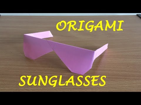 How to make Traditional Origami Sunglasses