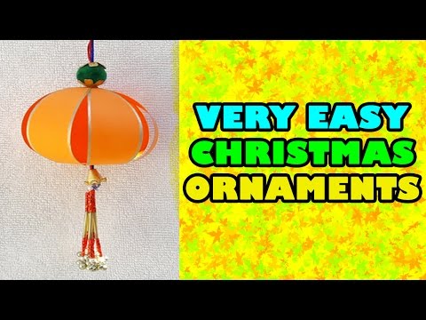 How to make VERY EASY Christmas ornaments out of paper, Christmas ornaments diy