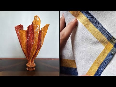 How to make Vase from Cloth|Plastic Bottle Vase|Plaster of Paris Vase