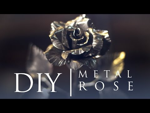 How to make a  metal rose without welding and forging