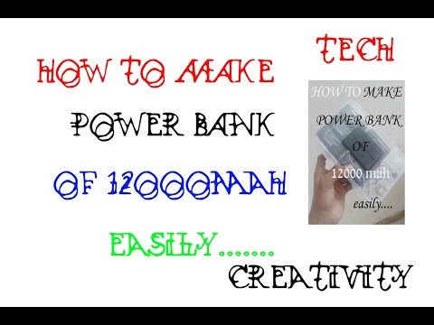 How to make a 12000mah  power bank at home ( 90 % efficiency + solar)