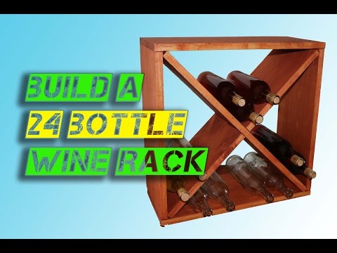 How to make a 24-bottle wine rack storage cube