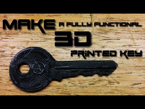 How to make a 3D printed key