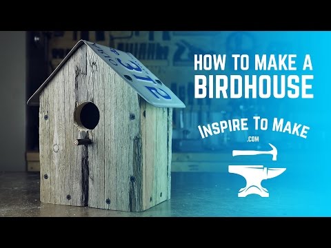 How to make a Bird House - simple woodworking project. Pallet wood.