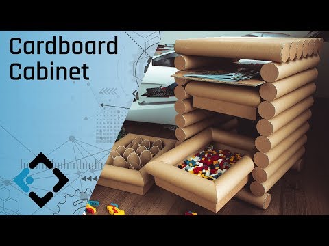 How to make a Cabinet using Cardboard Tubes