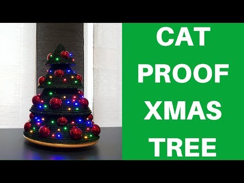 How to make a Cat proof Christmas Tree | Kreative Cube