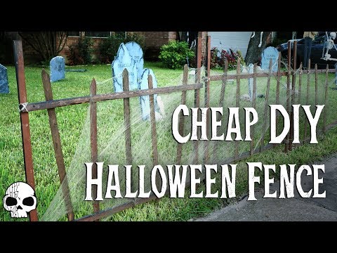 How to make a Cheap DIY Halloween Fence | WICKED MAKERS