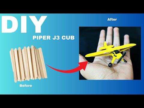 How to make a DIY Ice stick Piper J3 CUB