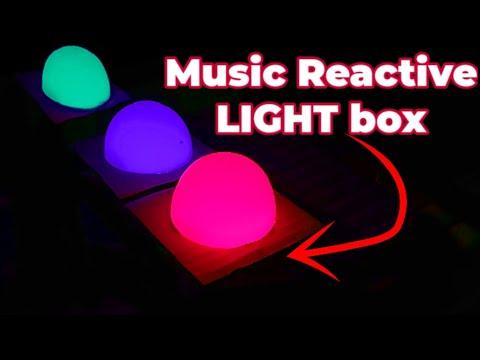 How to make a DIY Music Reactive Light box || DIY multicolored lamp || #smartcreativity