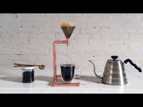 How to make a DIY coffee maker out of copper pipe