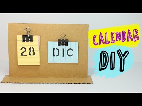 How to make a Desk Calendar | Easy Calendar DIY