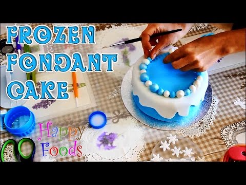 How to make a Disney Frozen Fondant Icing Cake