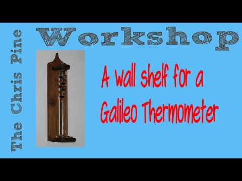 How to make a Galileo Thermometer Wall Shelf