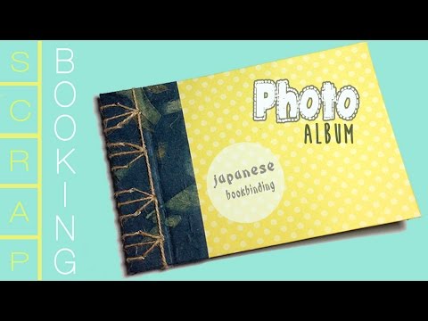 How to make a Japanese bookbinding photo album - Scrapbooking