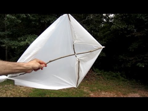 How to make a Kite with household items - Quick and Easy