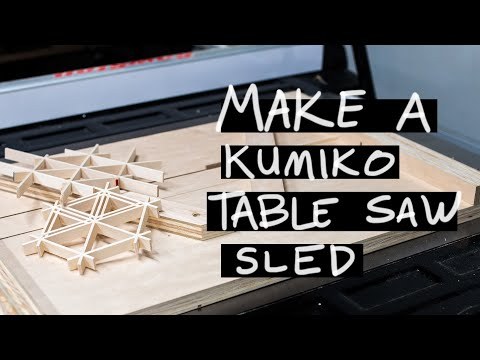 How to make a Kumiko sled for the table saw | DIY Woodworking